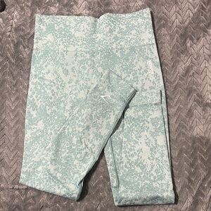 Gymshark Leggings - Light Green/Teal speckled